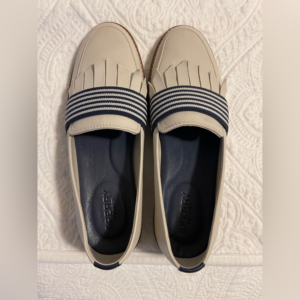 Sperry Seaport Leather Loafers *Royale* IVORY